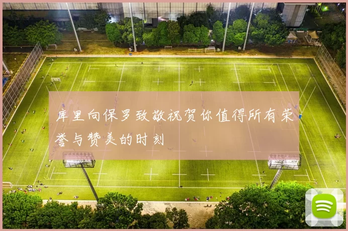 库里向保罗致敬祝贺你值得所有荣誉与赞美的时刻