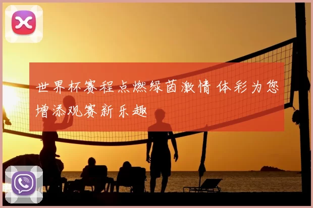 世界杯赛程点燃绿茵激情 体彩为您增添观赛新乐趣