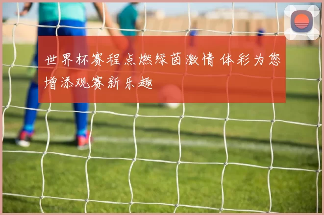世界杯赛程点燃绿茵激情 体彩为您增添观赛新乐趣